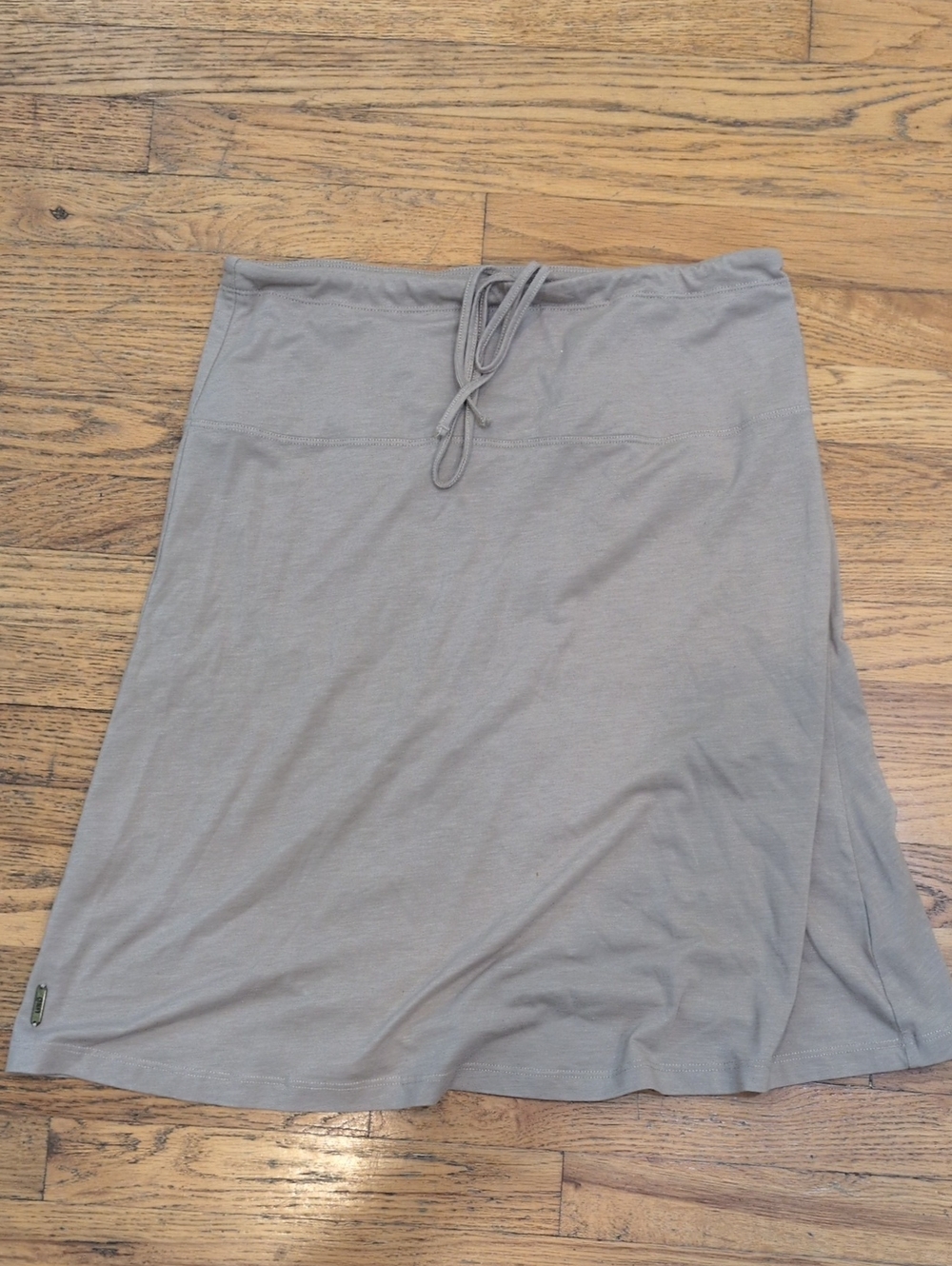 Lole Drawstring Jersey Skirt in Gray